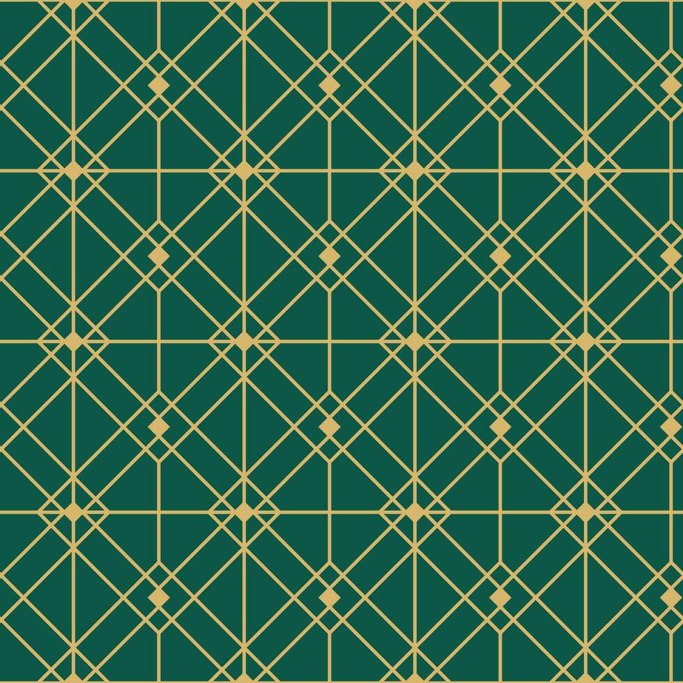 vintage art deco nahtloses muster. Strichzeichnungen geometrische Goldformen. moderne Ornamente-Vektor-Illustration. gatsby retro eleganter hintergrund für stoff, tapeten oder verpackung vektor