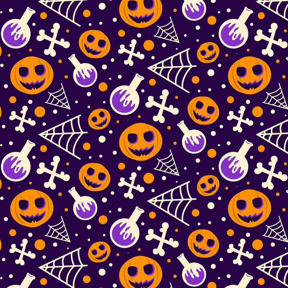halloween mönster bakgrund vektor