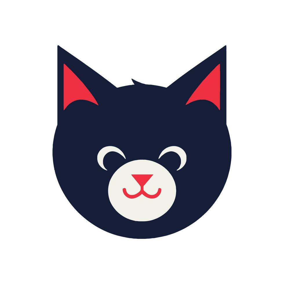 Katze Logo Illustration Vektor Design