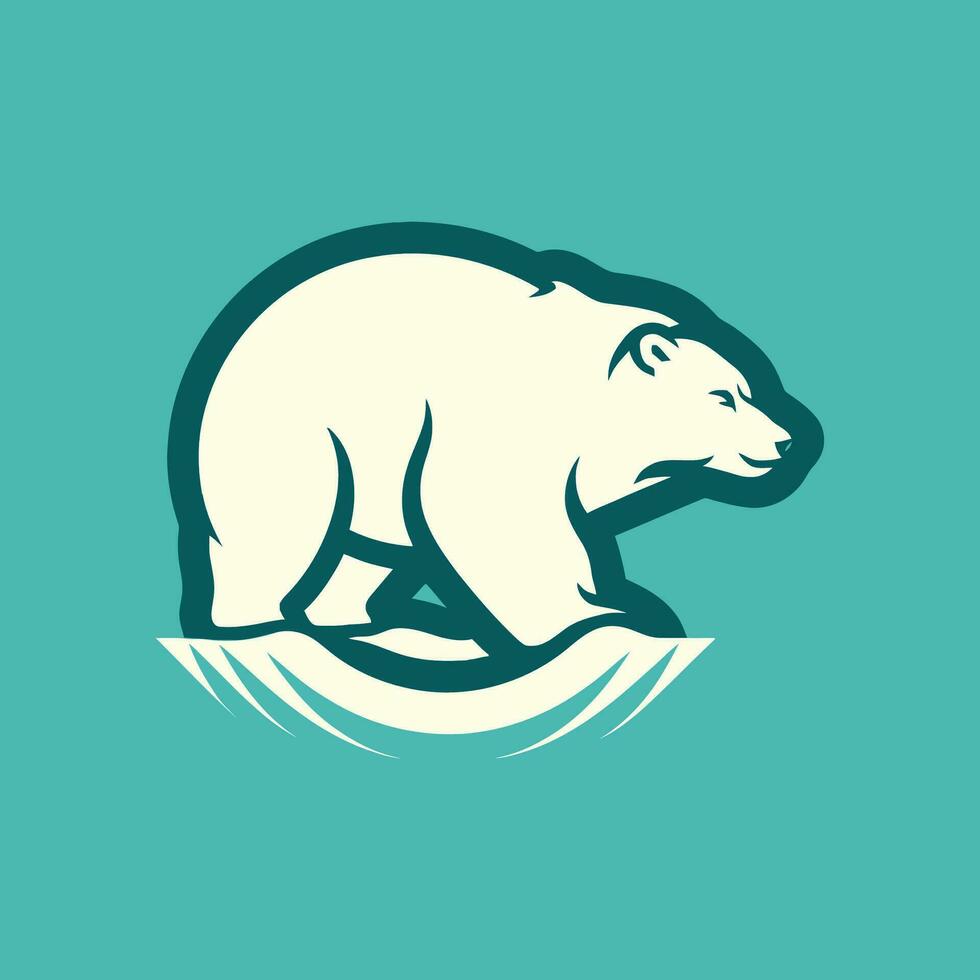 djur- Björn logotyp illustration vektor design mall