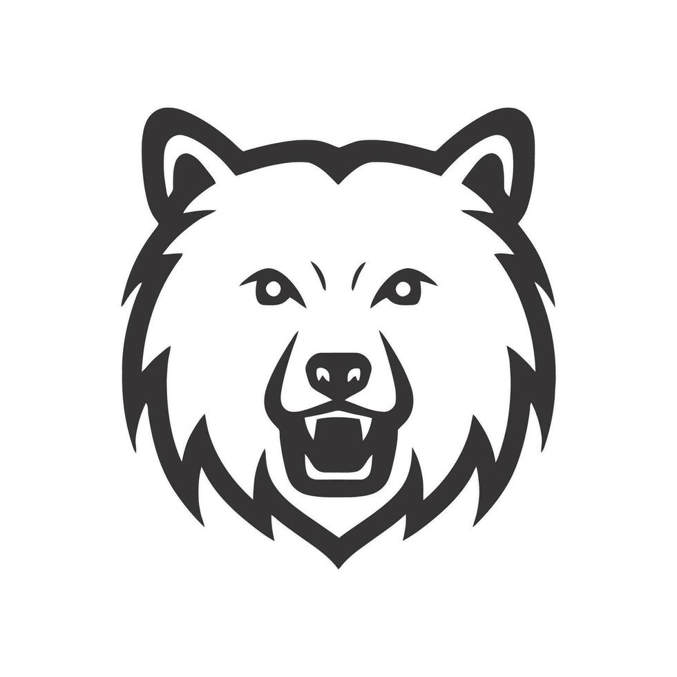 Tier Bär Logo Illustration Vektor Design Vorlage