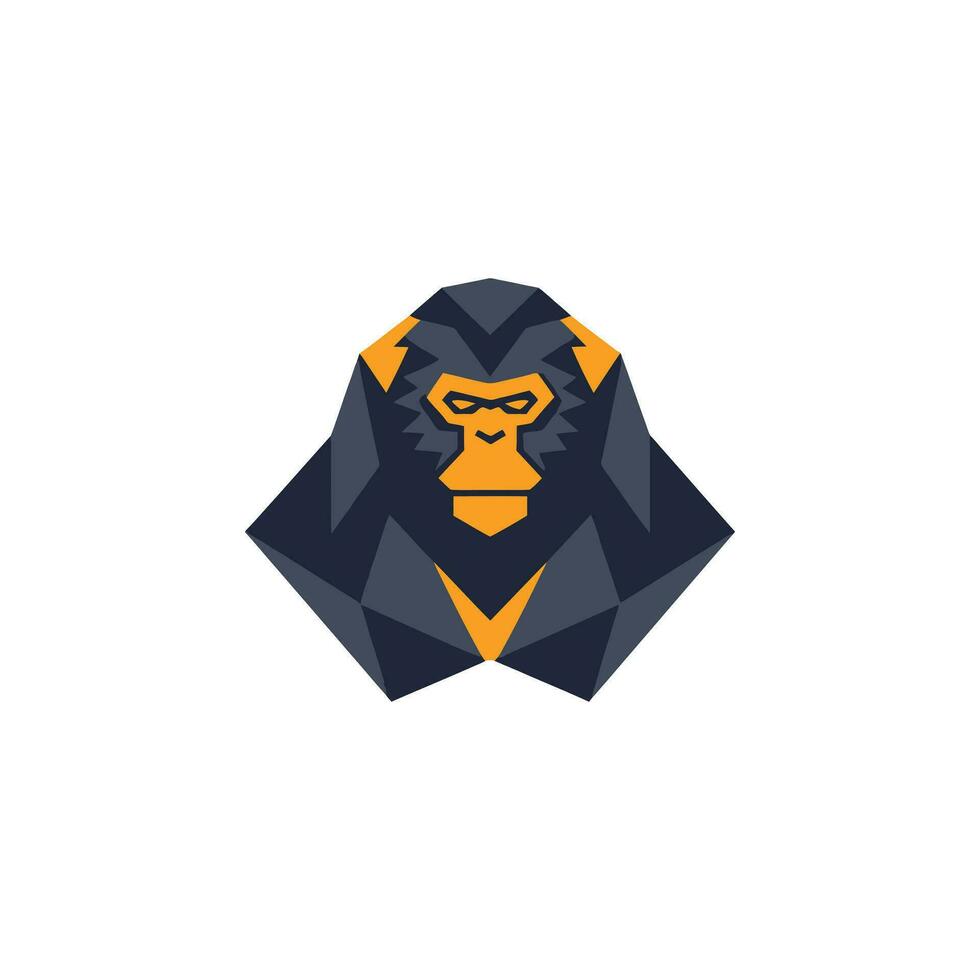 gorilla maskot vektor logotyp illustration