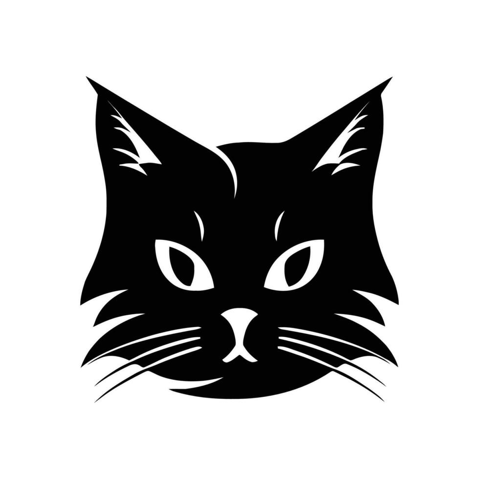 Katze Logo Illustration Vektor Design