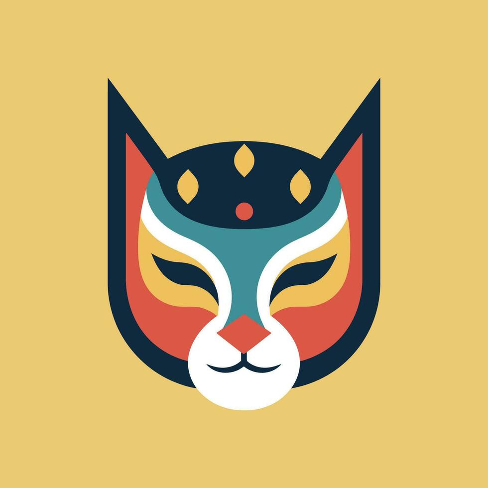 katt logotyp illustration vektor design