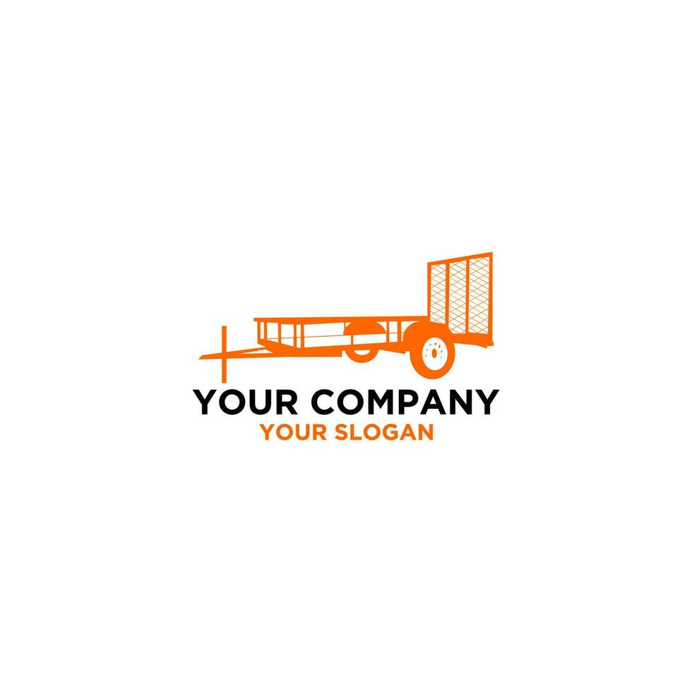 tex trailers logotyp design vektor