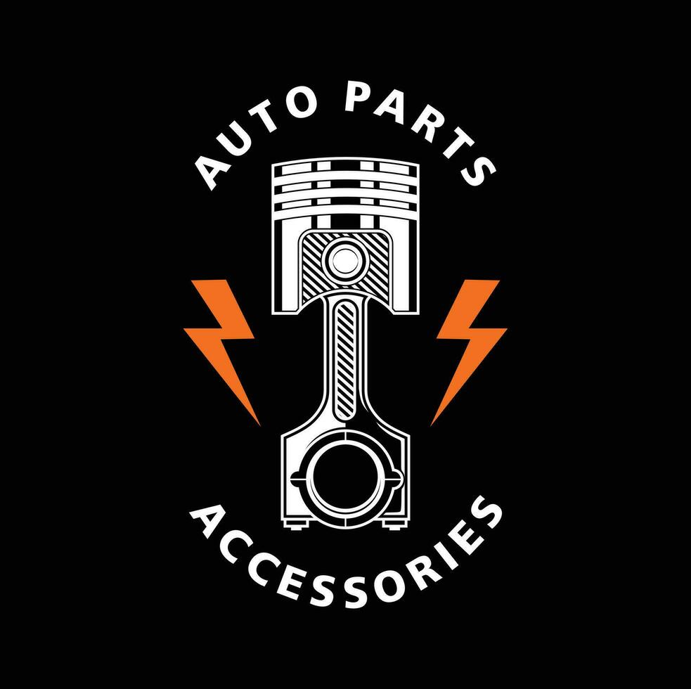 Auto Logo, Garage, Service, Teile. Auto Teile Auto Reparatur Logo Illustration Vektor