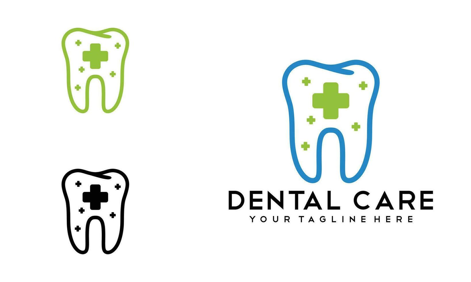 dental vård logotyp tamplet illustration vektor. tandläkare logotyp ikon illustration begrepp. vektor