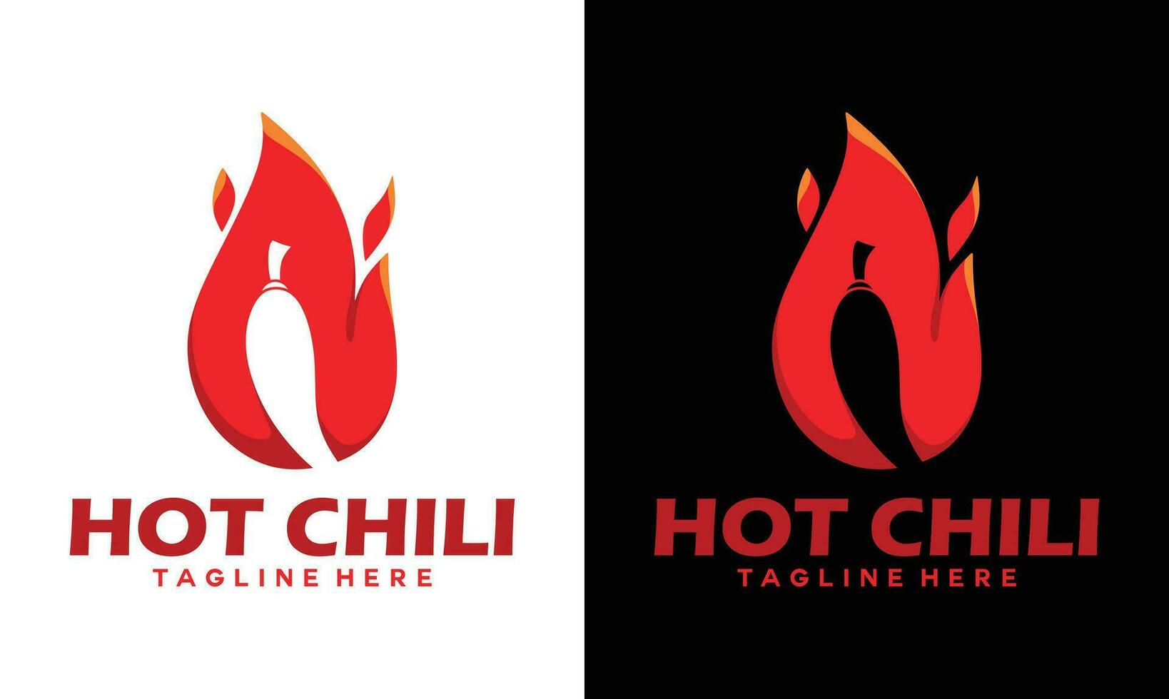 heiß Chile Logo Design Konzept Vektor Vorlage. würzig Chili Logo Symbol Prämie Vektor