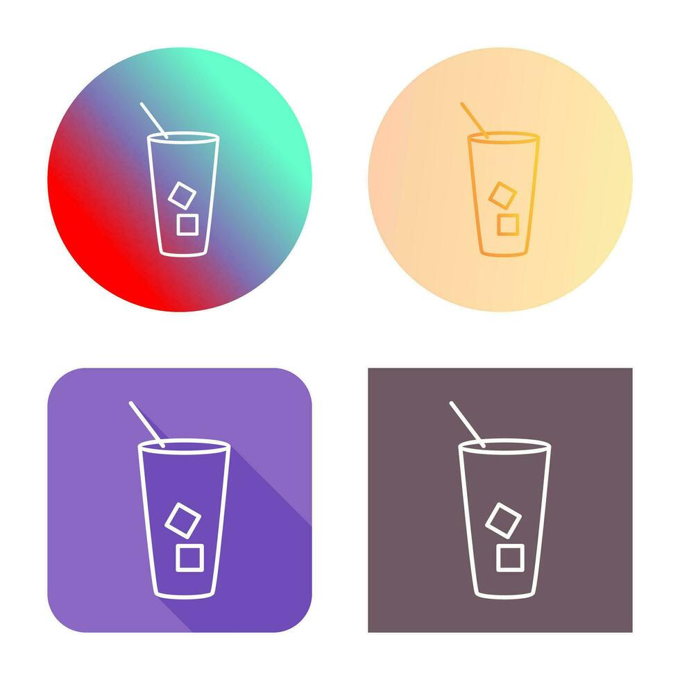 iced kaffe vektor ikon
