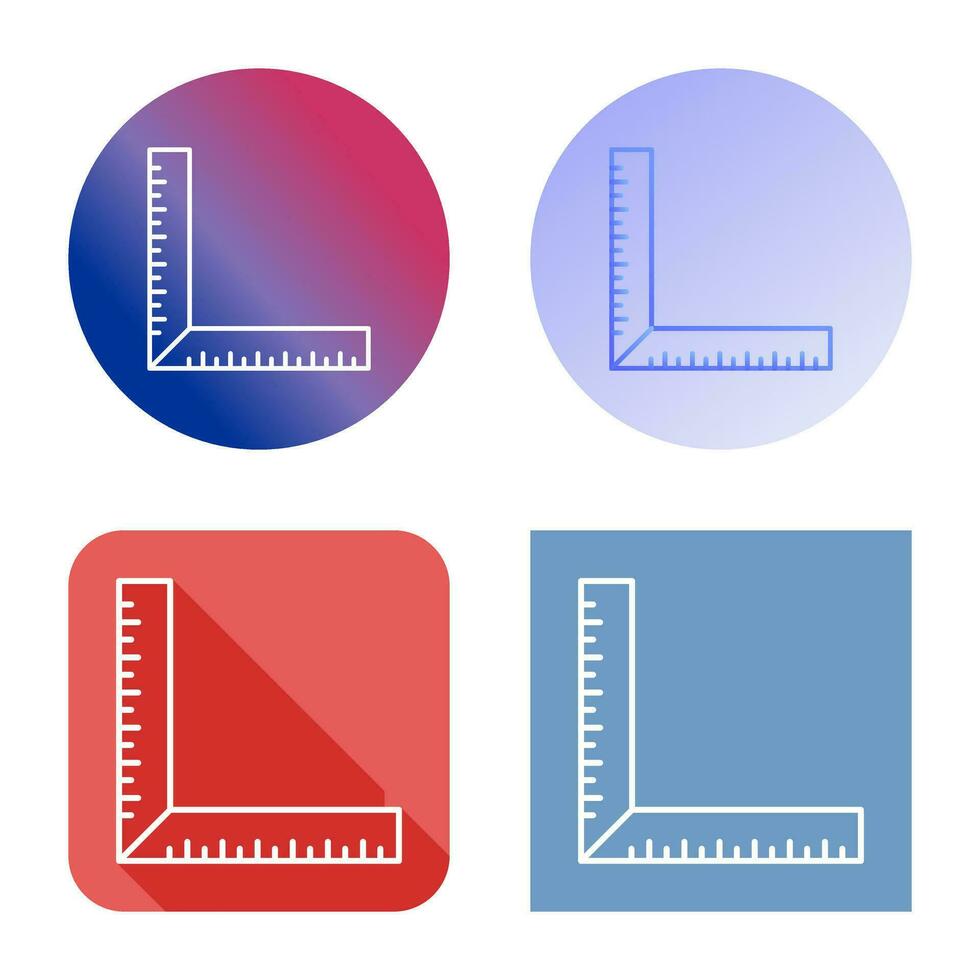 quadratisches Lineal-Vektorsymbol vektor