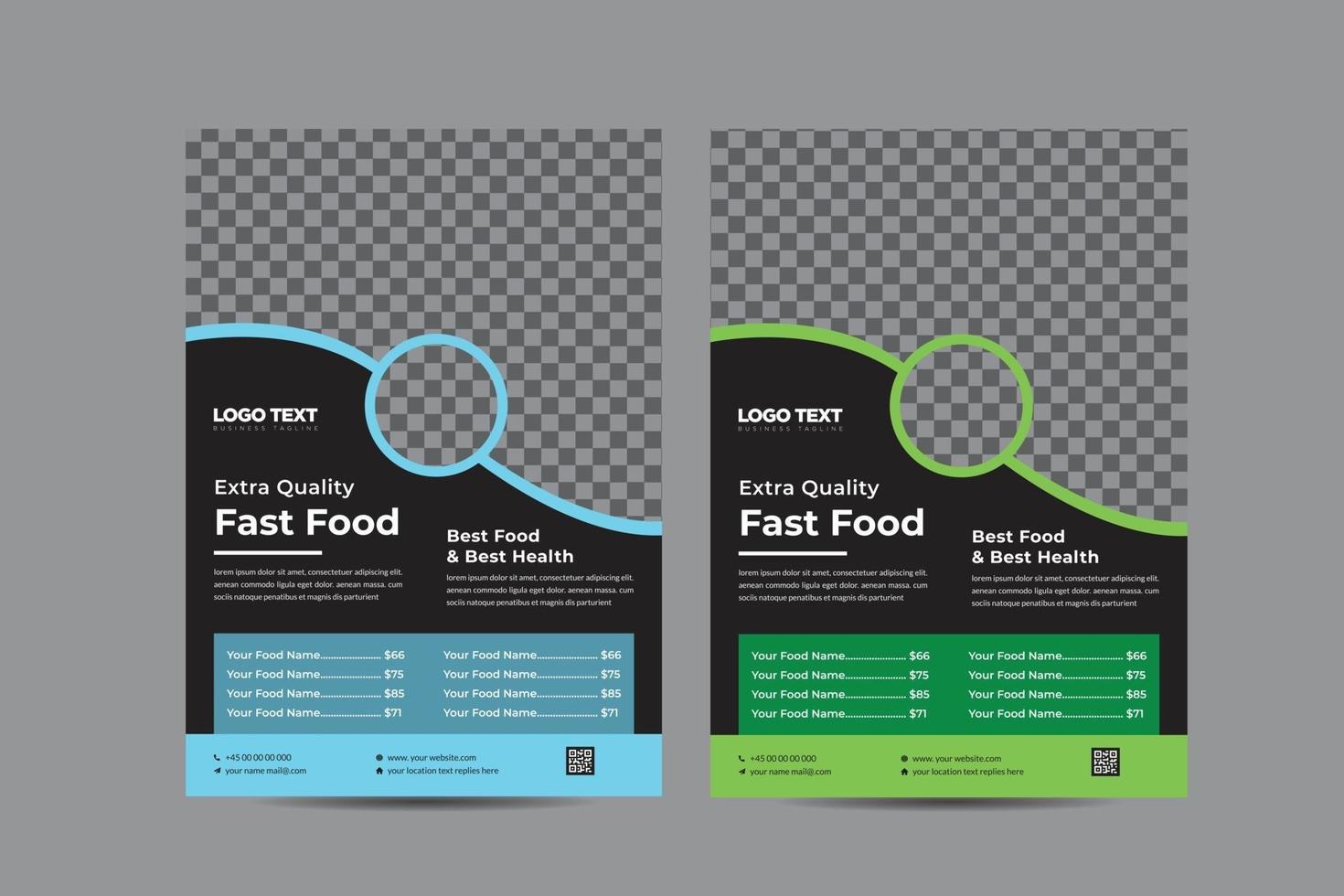 Restaurant-Fast-Food-Flyer-Design vektor
