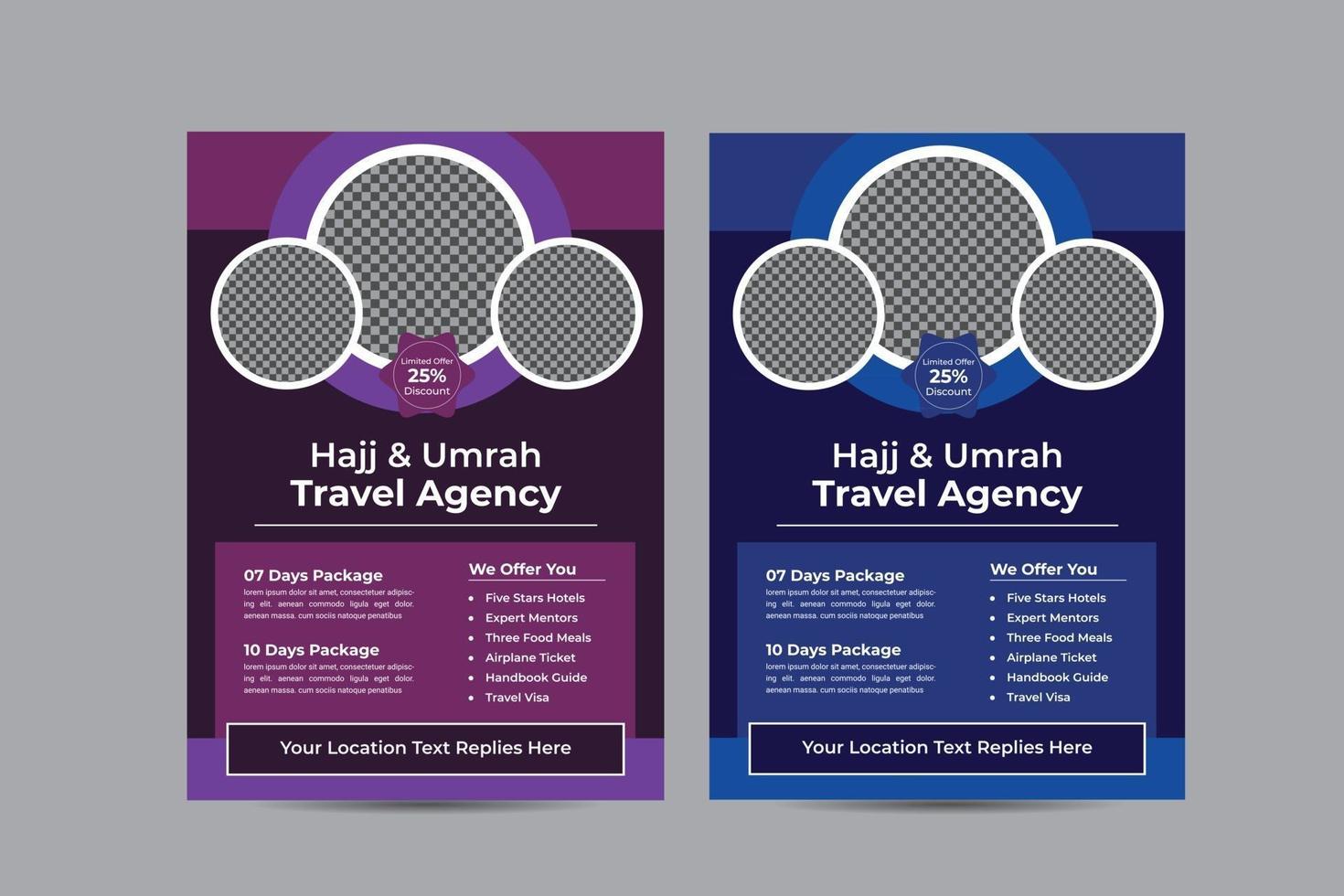 Umrah Hadsch Paket Flyer vektor