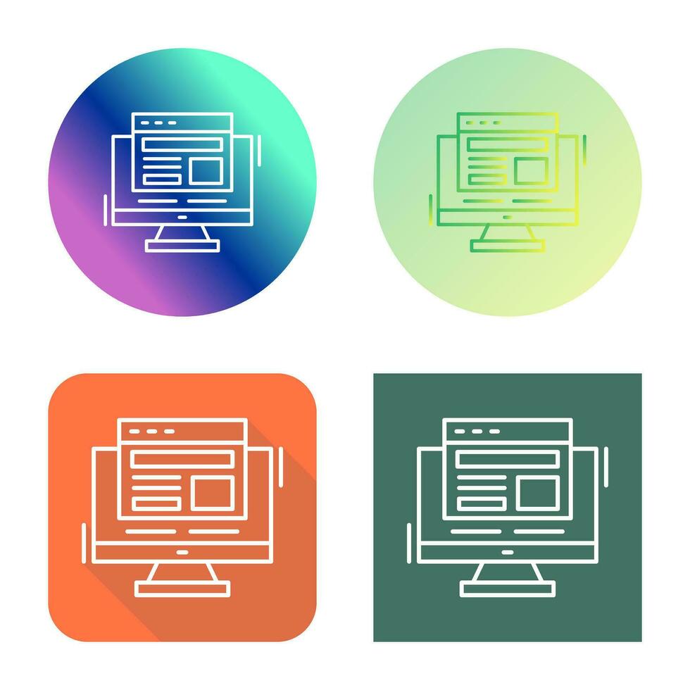 Vektorsymbol für adaptives Layout vektor