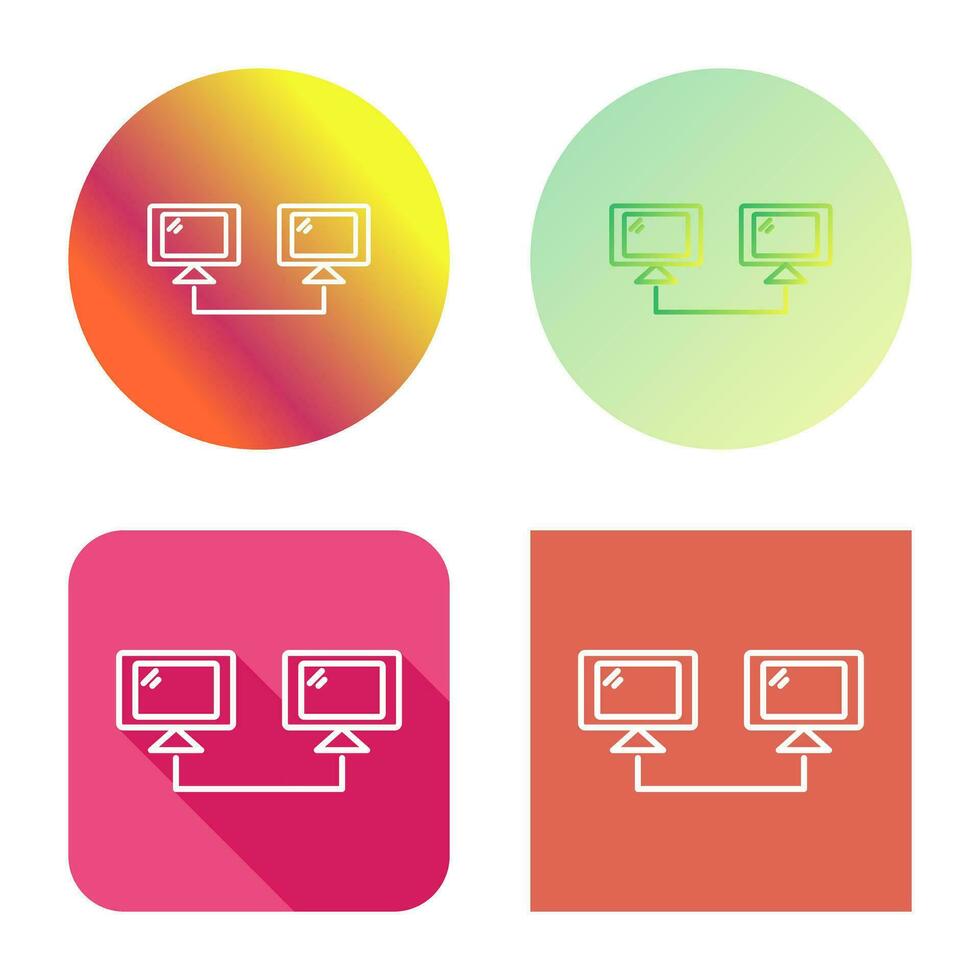 Vektorsymbol für verbundene Systeme vektor