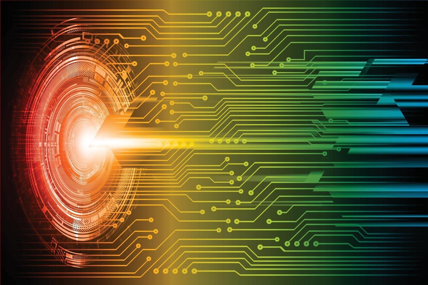 Cyber Circuit Future Technology Konzept Hintergrund vektor