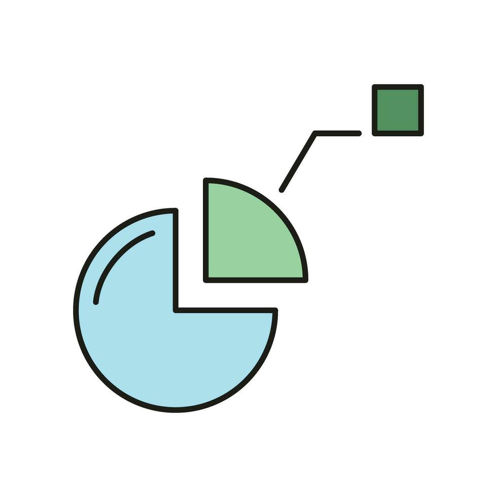 Information Diagramm Konzept, online Datenbank Computer Technologie Symbol, die Info Gliederung eben Vektor Illustration, isoliert auf Weiß.