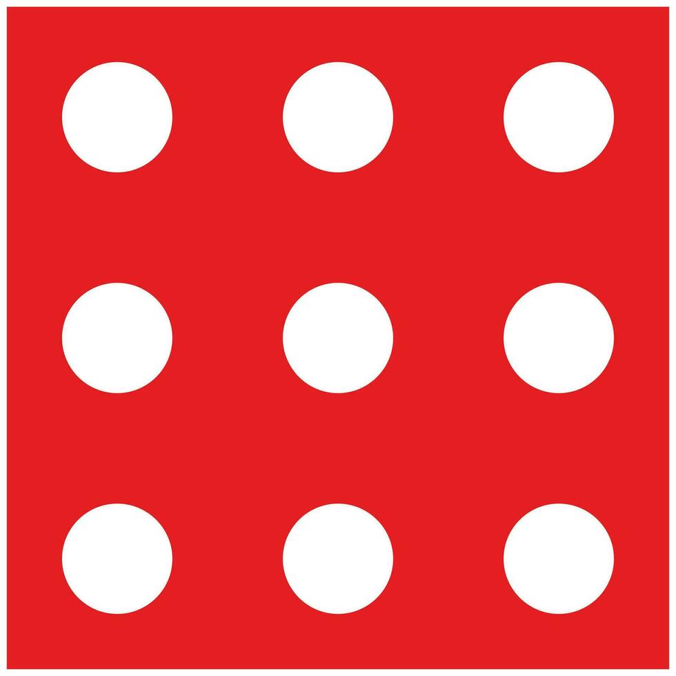 vit polka punkt mönster på röd bakgrund. vektor illustration för din grafisk design