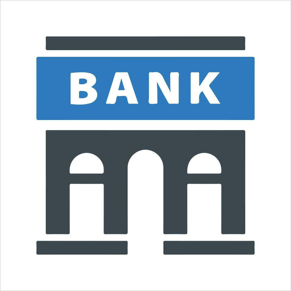 Bank Symbol, Vektor und Glyphe