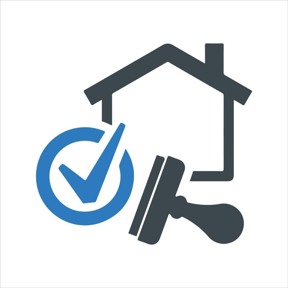 Zuhause Darlehen genehmigt Symbol. Vektor und Glyphe