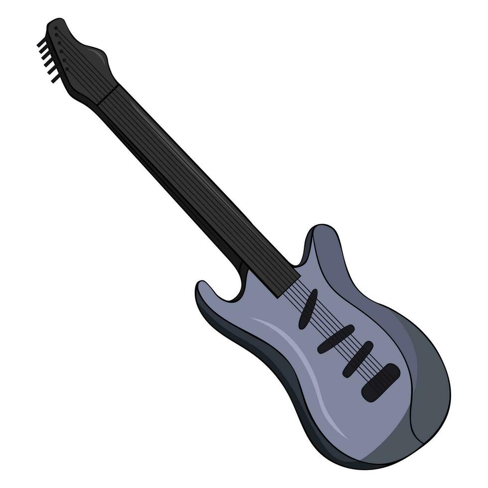 Bass Gitarre Vektor, Jahrgang Bass Gitarre Lager Illustration vektor