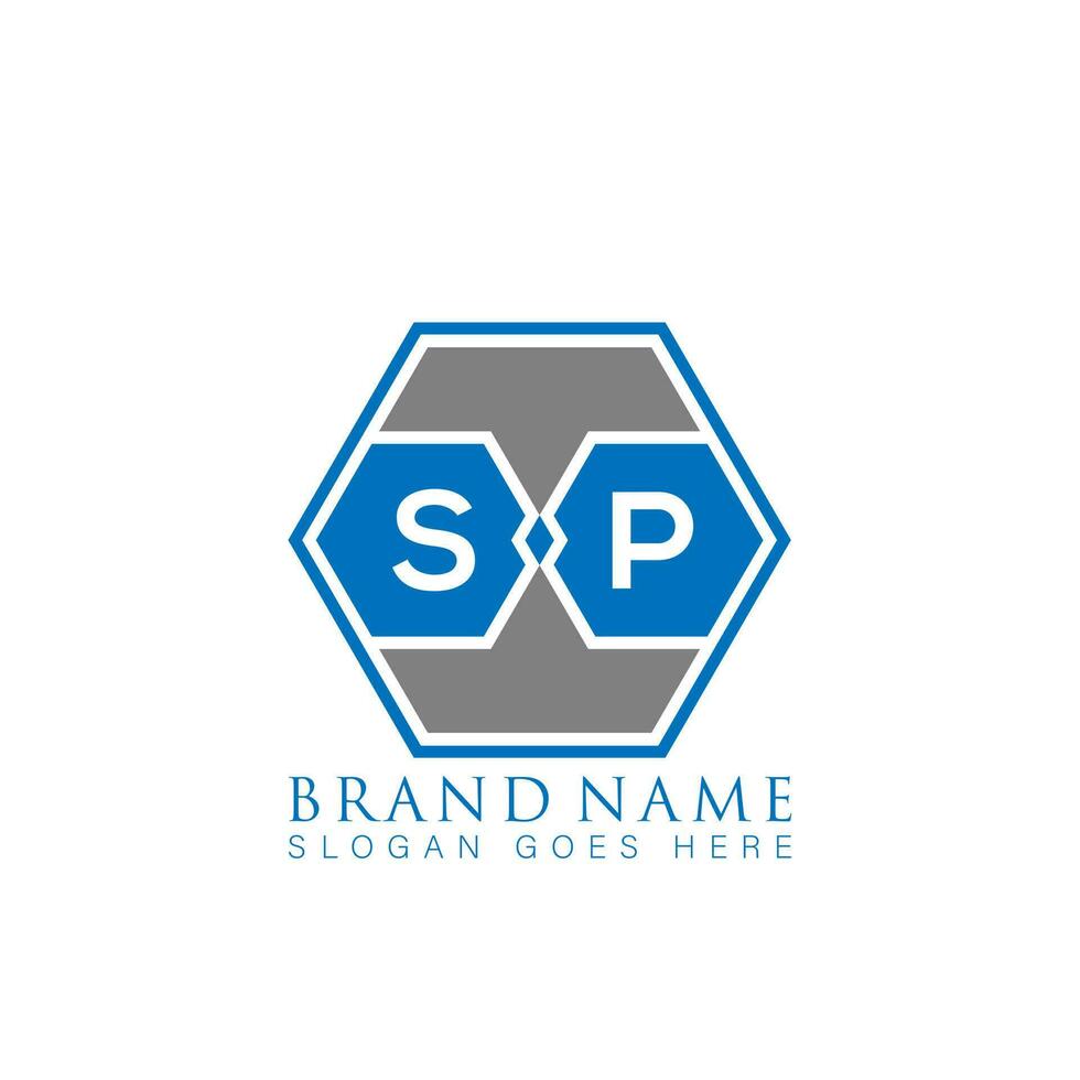 sp kreativ minimalistisch Brief Logo. sp einzigartig modern eben abstrakt Vektor Brief Logo Design.