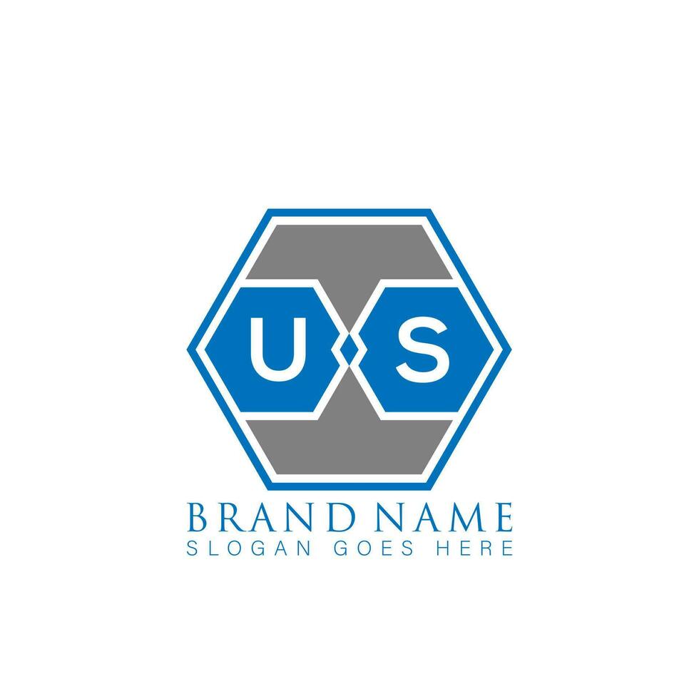 uns kreativ minimalistisch Brief Logo. uns einzigartig modern eben abstrakt Vektor Brief Logo Design.