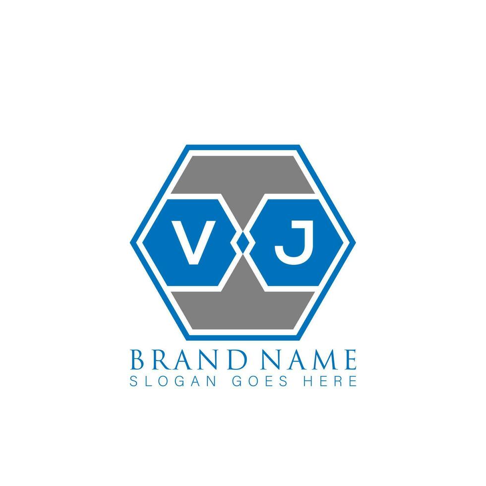 vj kreativ minimalistisch Brief Logo. vj einzigartig modern eben abstrakt Vektor Brief Logo Design.