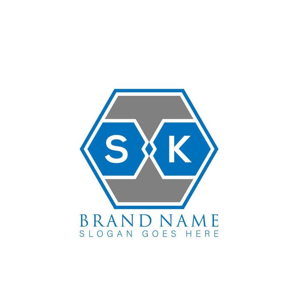 sk kreativ minimalistisch Brief Logo. sk einzigartig modern eben abstrakt Vektor Brief Logo Design.
