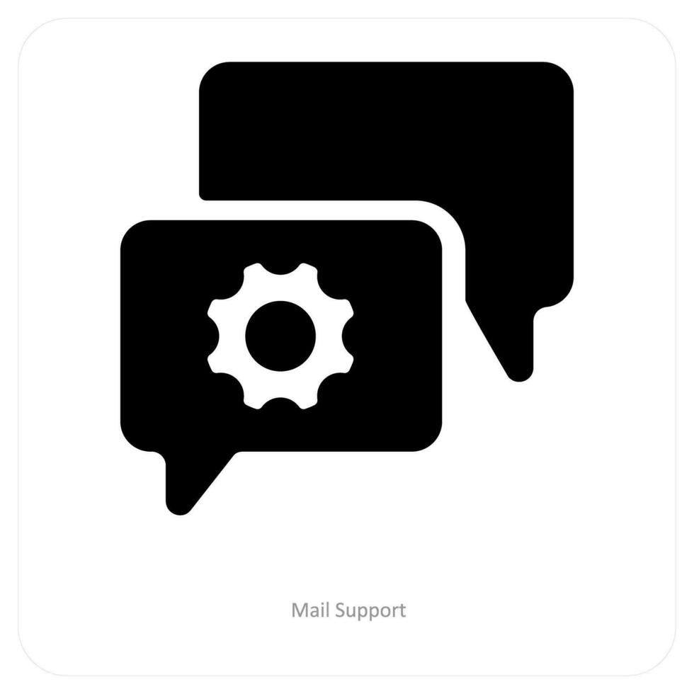 Mail Unterstützung und Bedienung Symbol Konzept vektor
