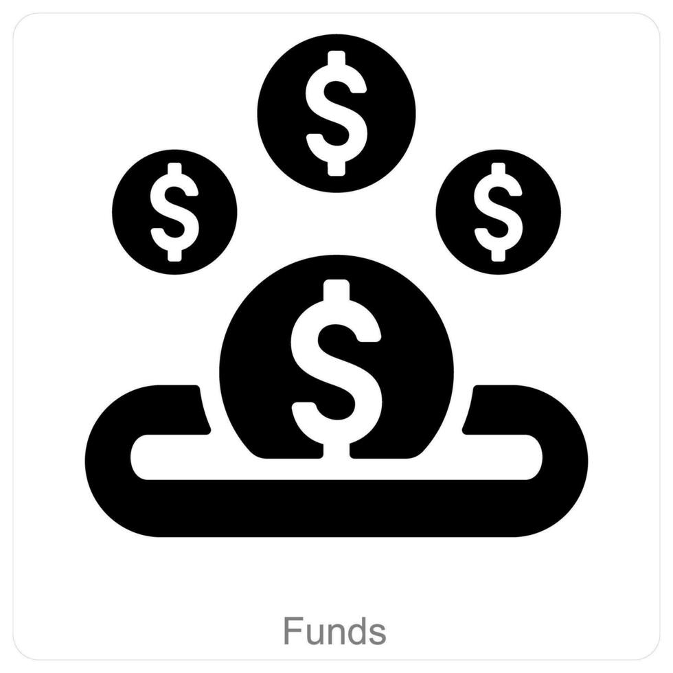 Mittel und Geld Symbol Konzept vektor
