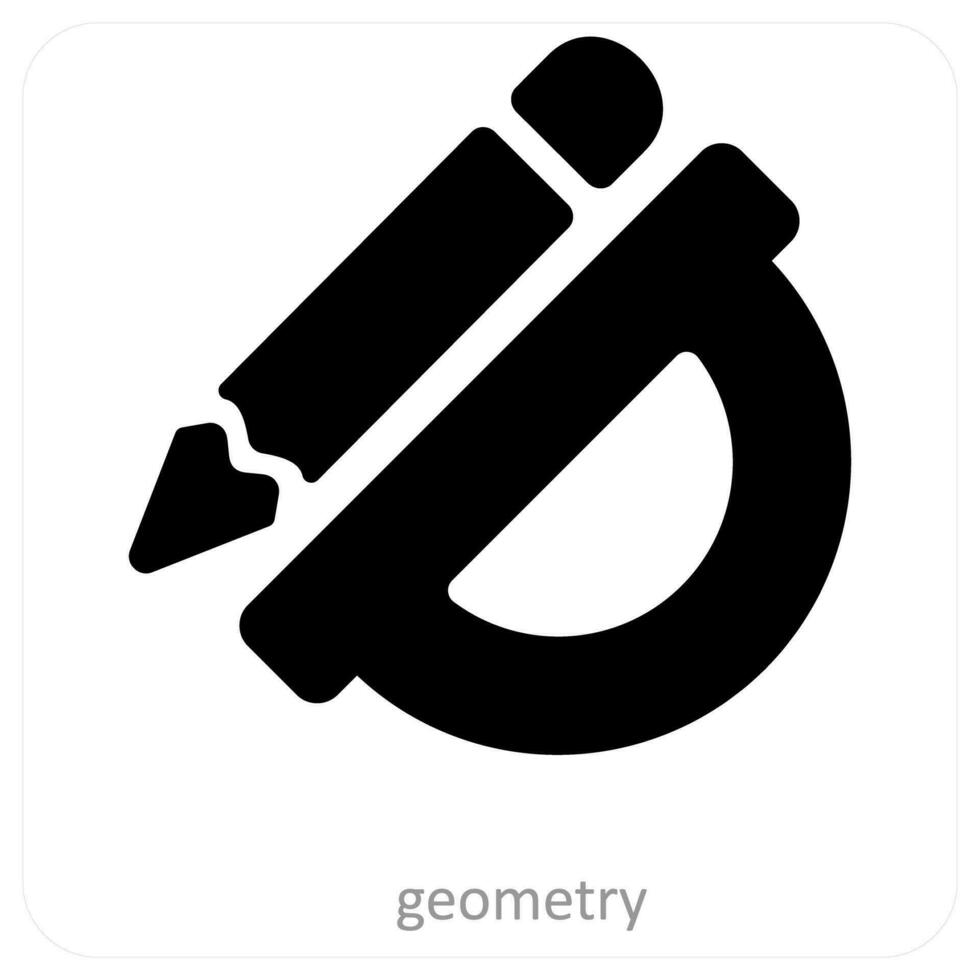 geometri och matematik ikon begrepp vektor