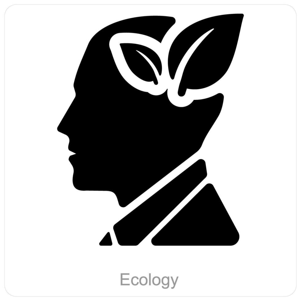 Ökologie und ökologisch Symbol Konzept vektor