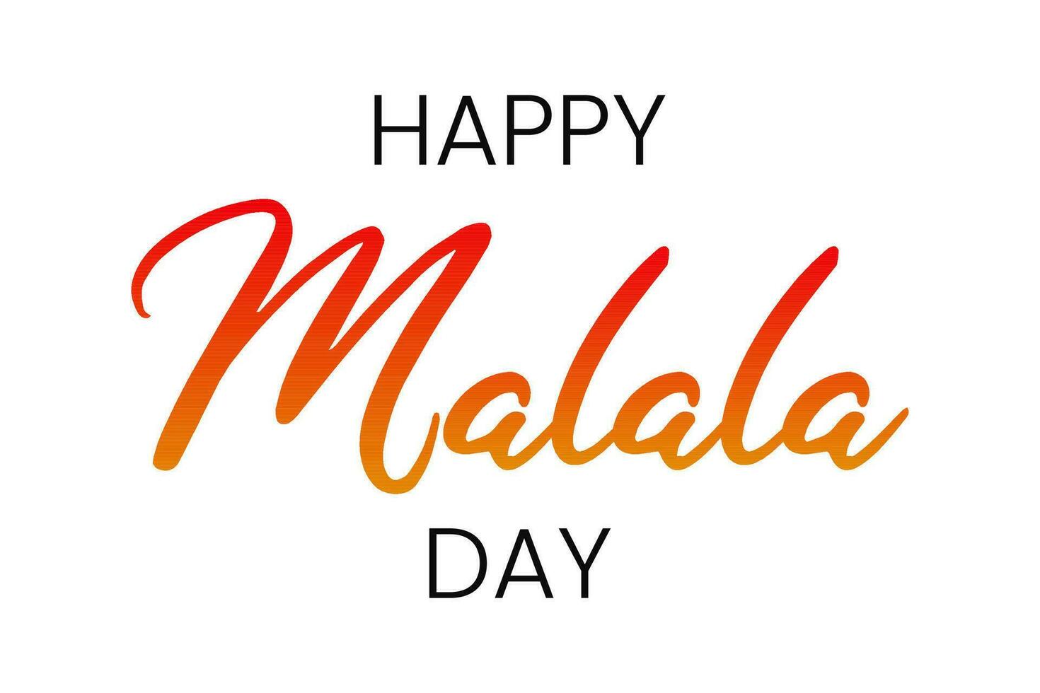 Welt malala Tag, Juli 12. malala Tag Konzept. malala yousafzai zitieren, Illustration Vektor