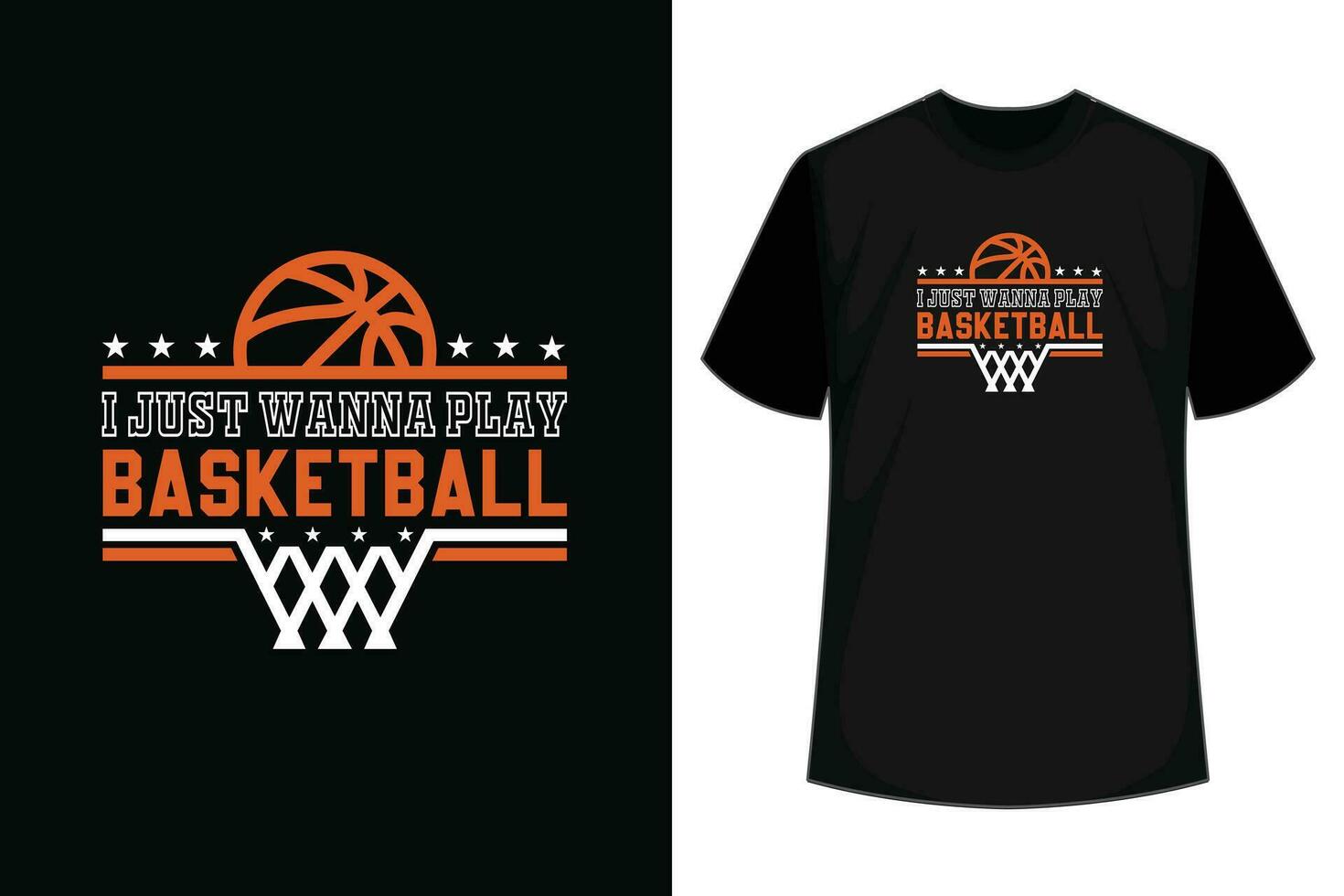 jag bara vill spela basketboll - basketboll spelare tränare t-shirt vektor