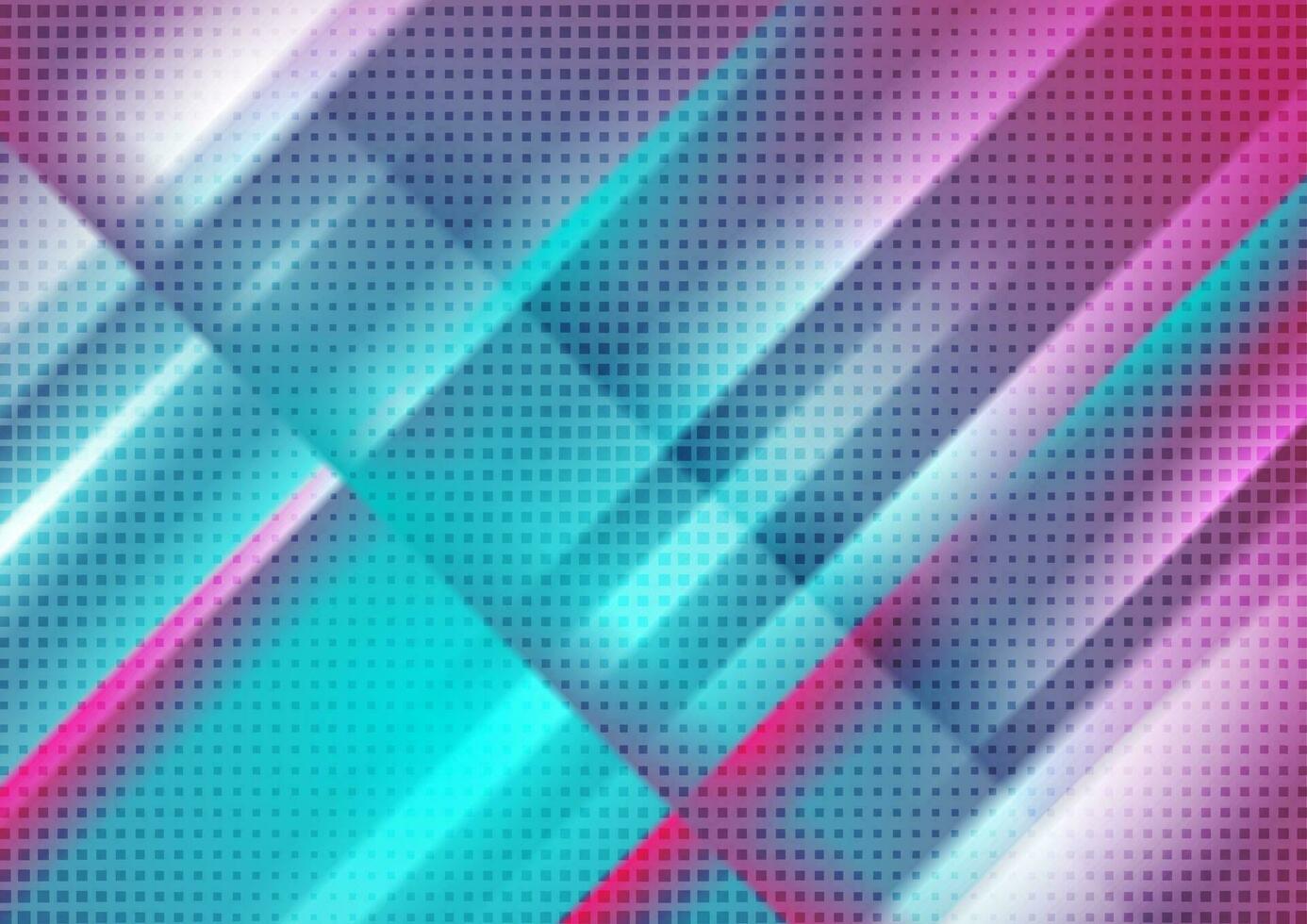cyan und Rosa glatt Streifen und Punkte abstrakt Hintergrund vektor