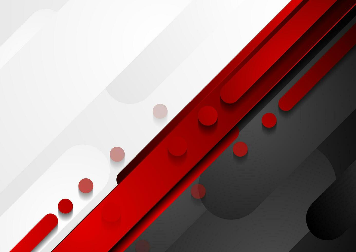 Rot, schwarz und grau geometrisch Technik abstrakt Hintergrund vektor