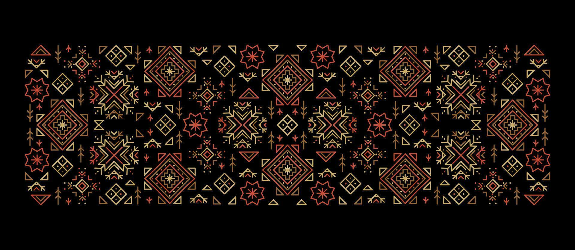 trendig abstrakt aztec bakgrund. dekorativ geometrisk afrikansk gräns vektor