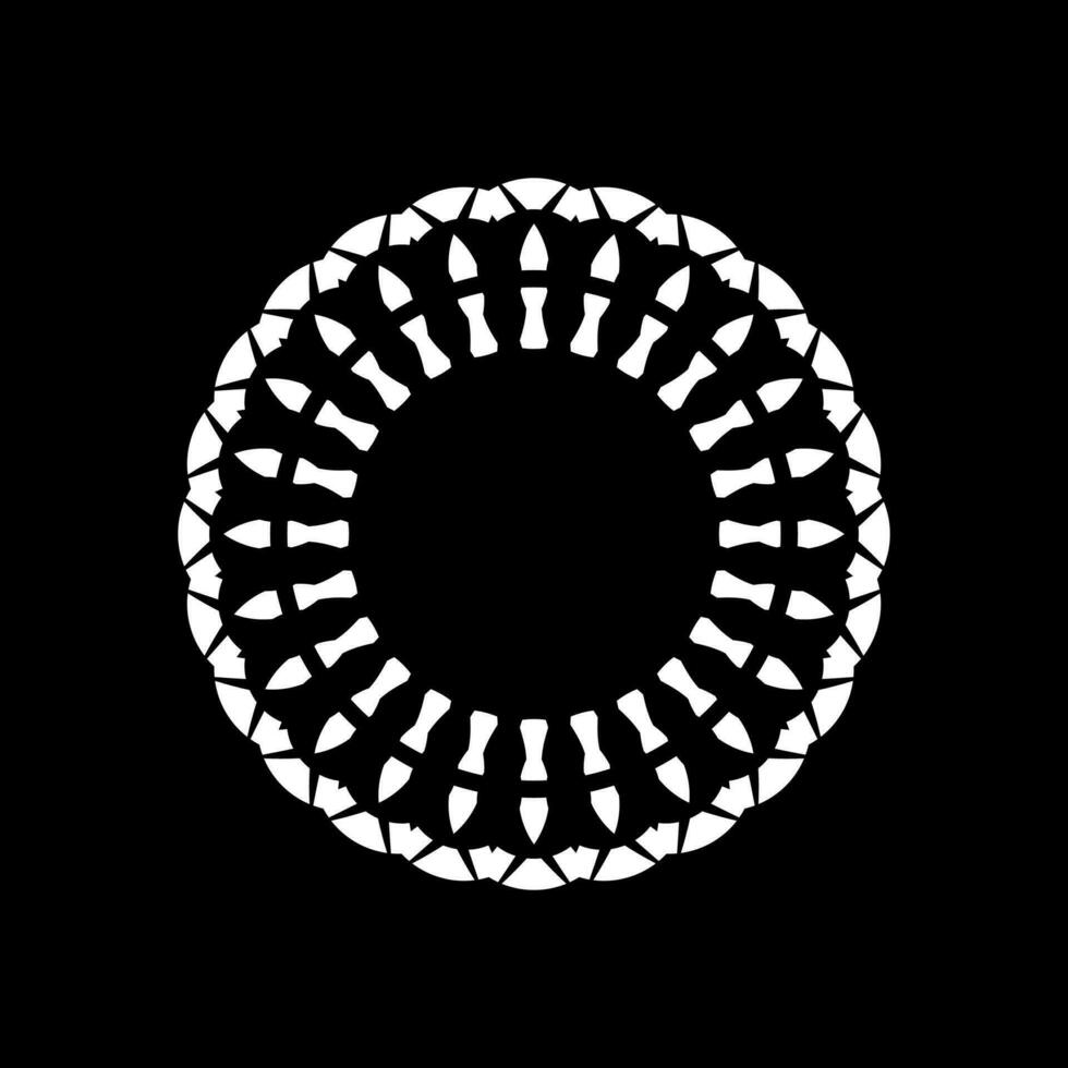 Zier Motiv Muster, künstlerisch kreisförmig, modern zeitgenössisch mandala, zum Dekoration, Hintergrund, Dekoration oder Grafik Design Element. Vektor Illustration