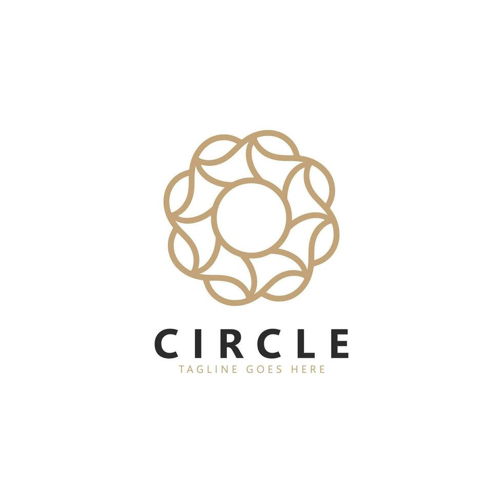 Kreis Logo Vorlage. kreisförmig Muster im bilden von Mandala orientalisch Muster Islam Arabisch indisch Türkisch Pakistan Chinesisch vektor