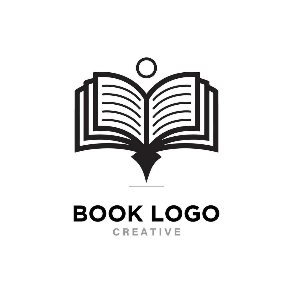 bok ikon vektor illustration.bok ikon isolerat på vit bakgrund. bok logotyp.