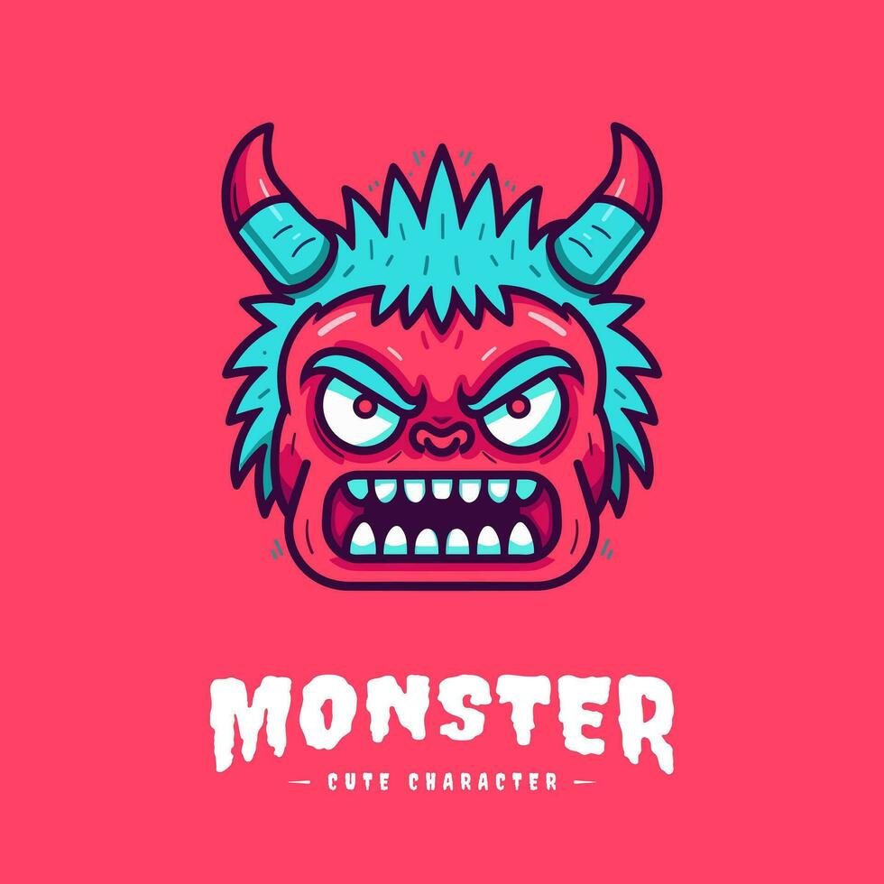 bezaubernd und kawaii Monster- Illustration, perfekt zum Hinzufügen ein berühren von Niedlichkeit zu Ihre Designs vektor