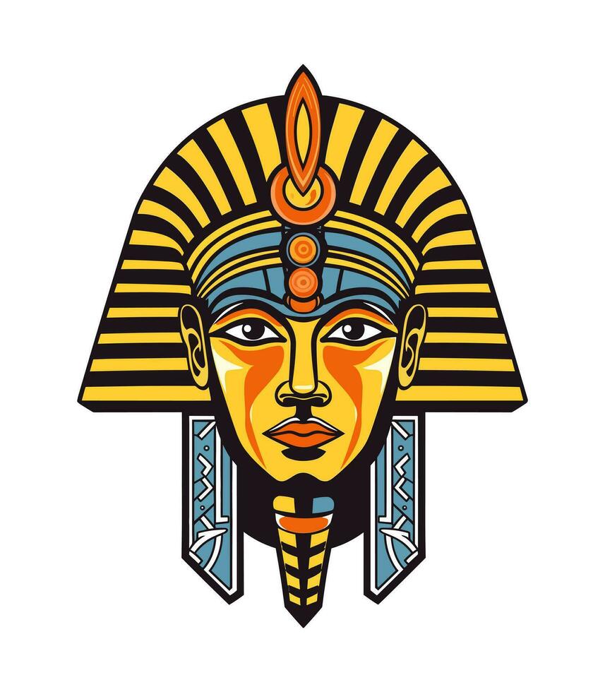 ägyptisch golden Pharao Vektor Clip Kunst Illustration