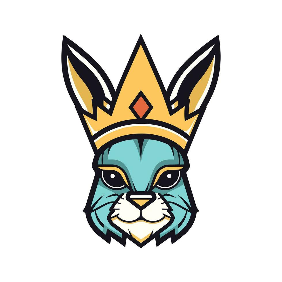 kanin maskot logotyp vektor klämma konst illustration