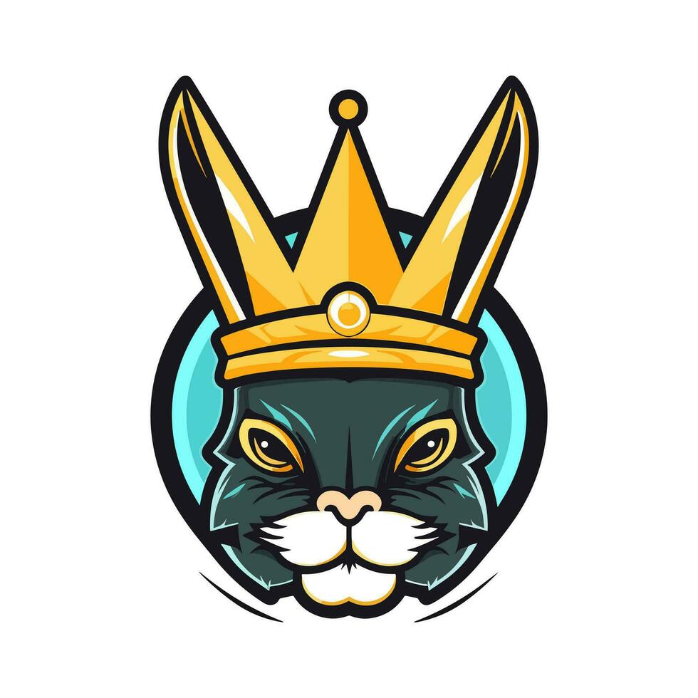 ein aufwendig detailliert Hase Maskottchen Logo Vektor Clip Kunst Illustration, präsentieren das Kaninchen bezaubernd Eigenschaften und lebhaft Persönlichkeit, Ideal zum Tier thematisch Logos und Kinder- Produkte