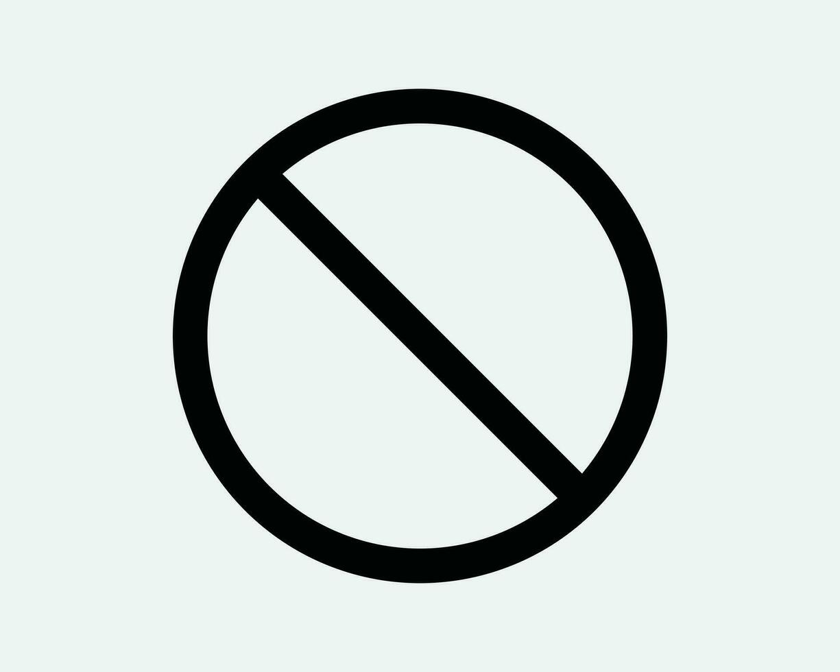Beschränkung runden Symbol. beschränkt Verbot Kreis Warnung warnen halt Sicherheit Vorsicht eingeschränkt. schwarz Weiß Grafik Clip Art Kunstwerk Symbol Zeichen Vektor eps