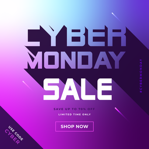 Cyber ​​Monday Social Media Post vektor