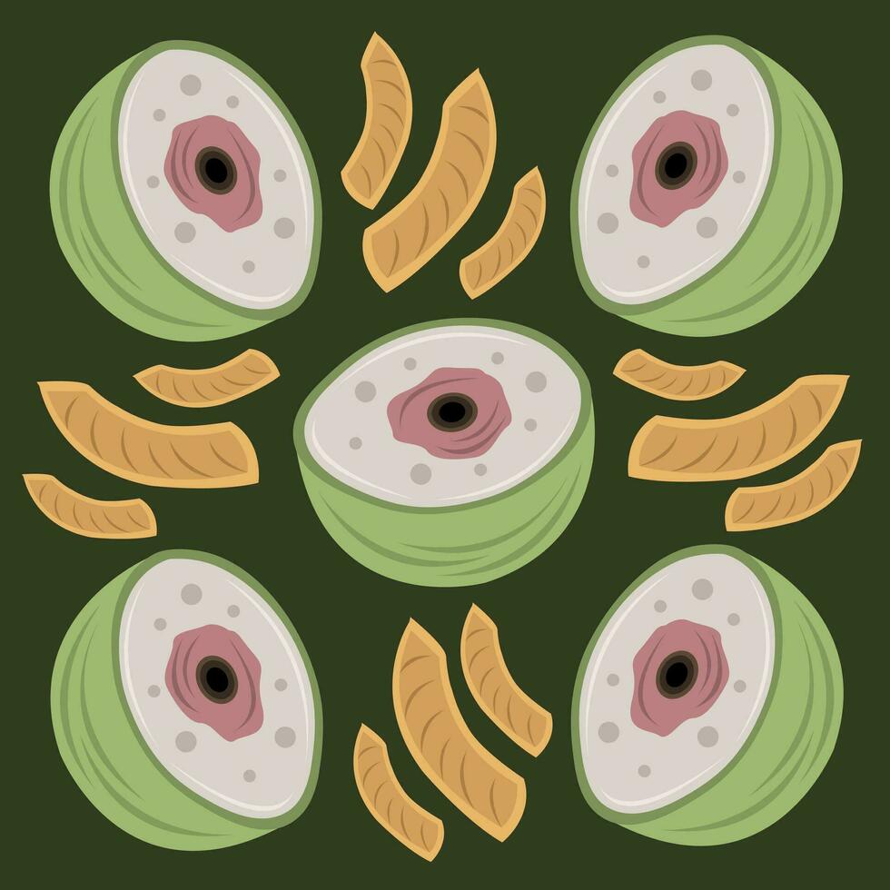 Brotfrucht Vektor Illustration zum Grafik Design und dekorativ Element