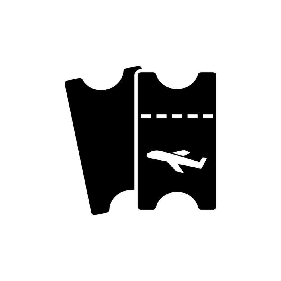 Flugzeug Fahrkarte Vektor Symbol