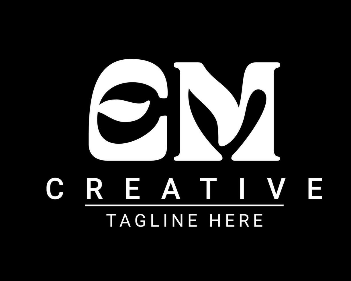 modern kreativ Brief e m minimalistisch Logo Design. vektor