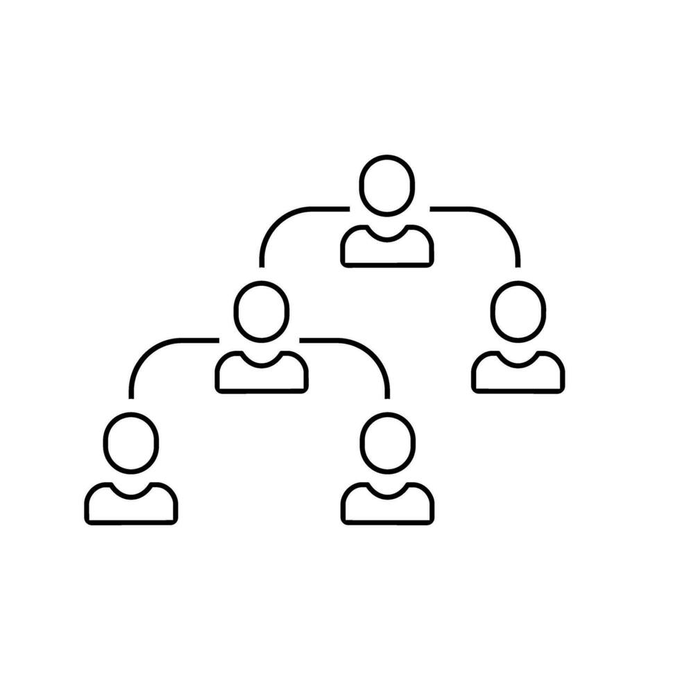 Verweisung Programm Symbol Vektor. Verweisung Illustration unterzeichnen. Mannschaft Symbol. Verwaltung Logo. vektor